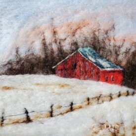 Red barn | 5″x5″ | $99